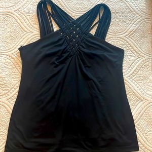 Cache Womans Black strappy tank top, still has the tags, never worn.